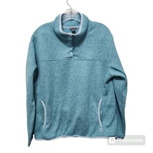 Eddie Bauer Pullover Fleece Blue Size XL